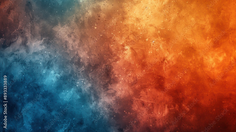 Obraz premium Color Gradient Background with Orange-Blue Noise Texture