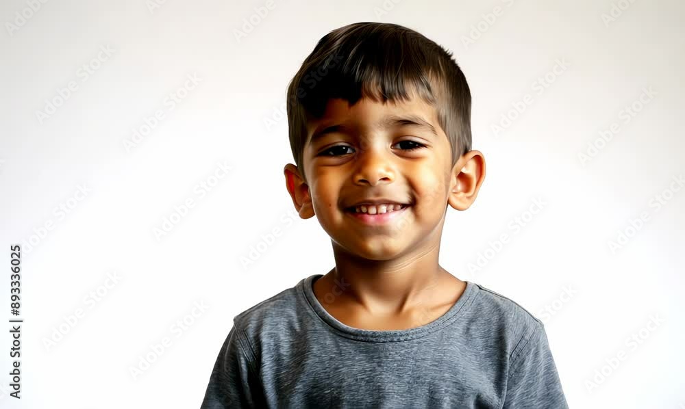Lifestyle portrait of an Indian child male in a minimalist background Lifestyle portrait of an Indian child male in a minimalist background