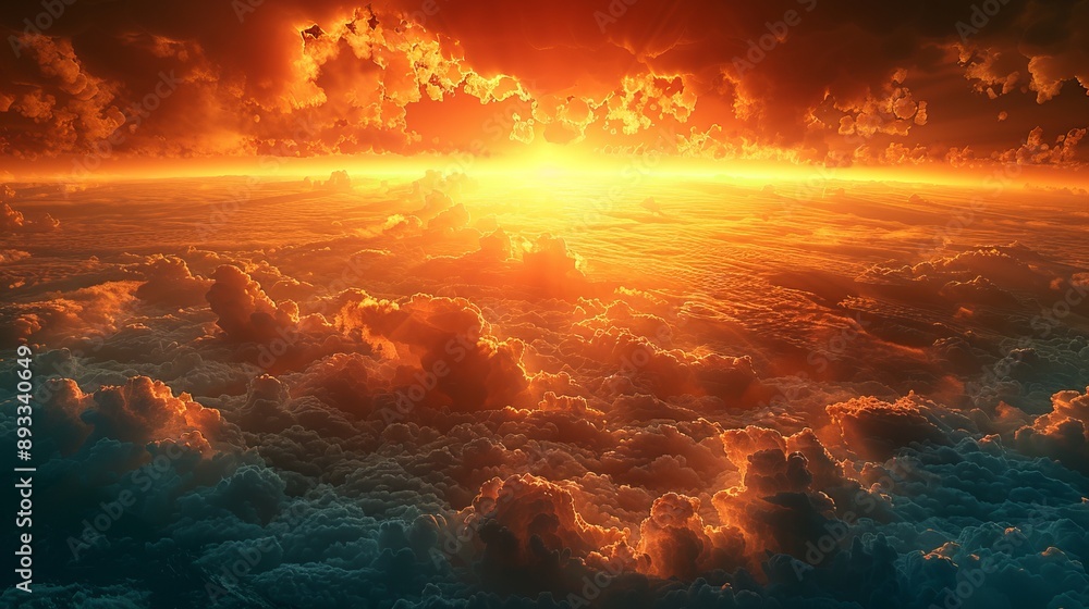 Atmosphere of the Earth, clouds, Sun Atmosphere of the Earth, clouds, Sun