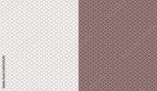 Ancient Japanese pattern Yotsuwaribishi representing traditional design of four interlocking diamond shapes