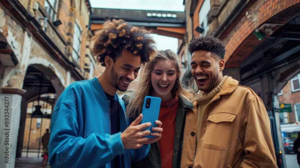 The friends enjoying together