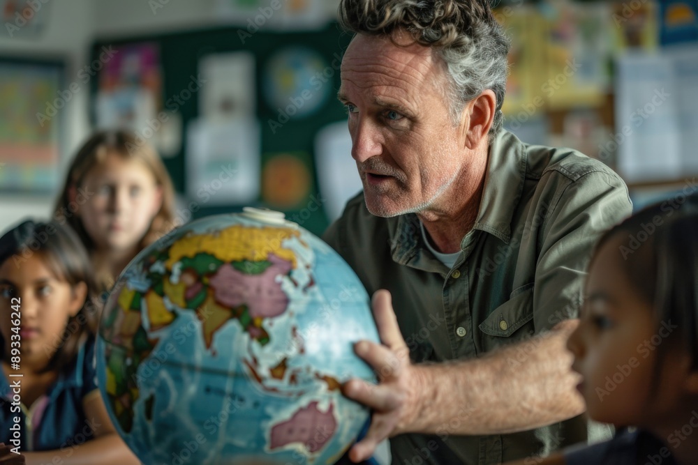 Educator Enhancing Students' Geography Knowledge with Globe in Realistic Classroom Setting Educator Enhancing Students' Geography Knowledge with Globe in Realistic Classroom Setting