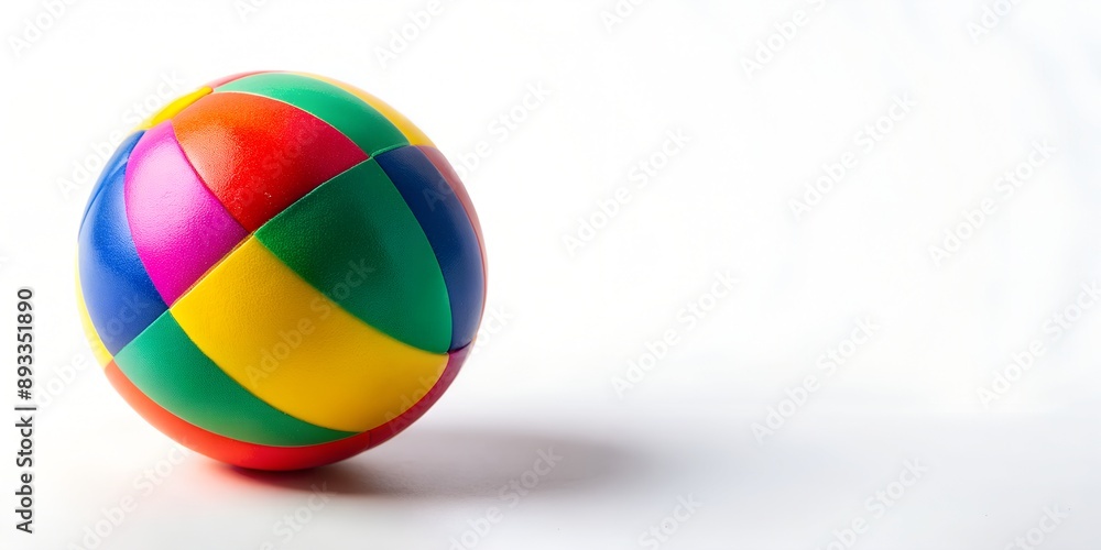 multi colored ball on a white background AI Generative multi colored ball on a white background AI Generative
