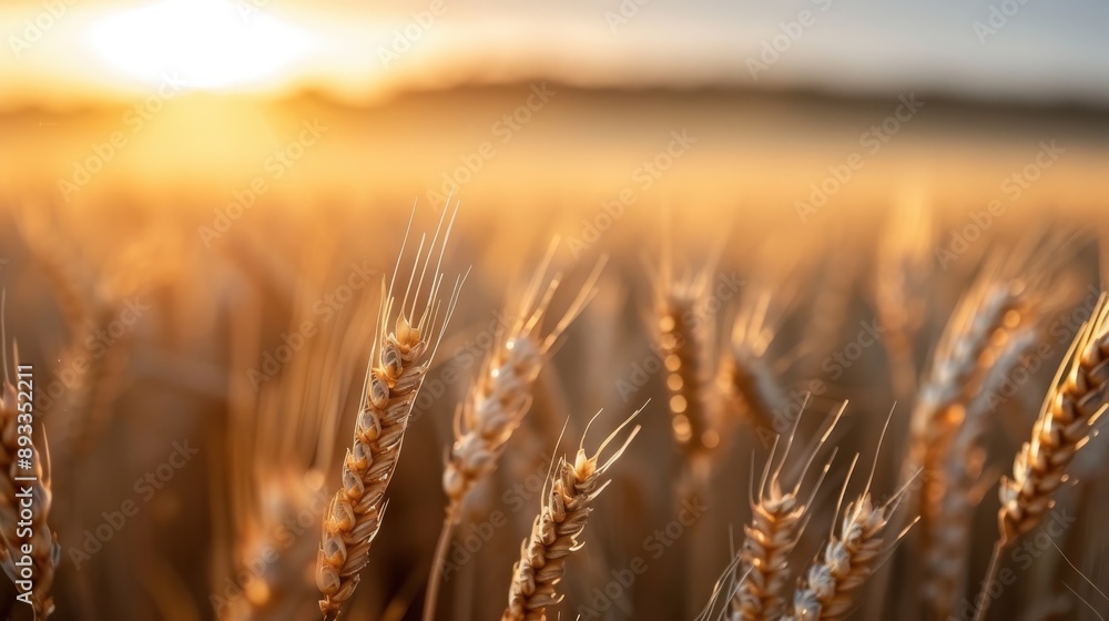 A detailed close-up of golden wheat illuminated by warm sunlight, capturing the intricate textures and natural beauty of wheat fields during the golden hour of the day. A detailed close-up of golden wheat illuminated by warm sunlight, capturing the intricate textures and natural beauty of wheat fields during the golden hour of the day.