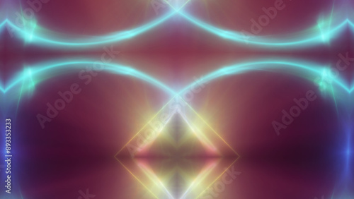 background neon line wave illustration