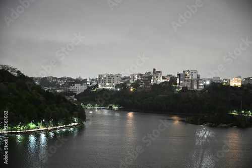 view of the river and the city