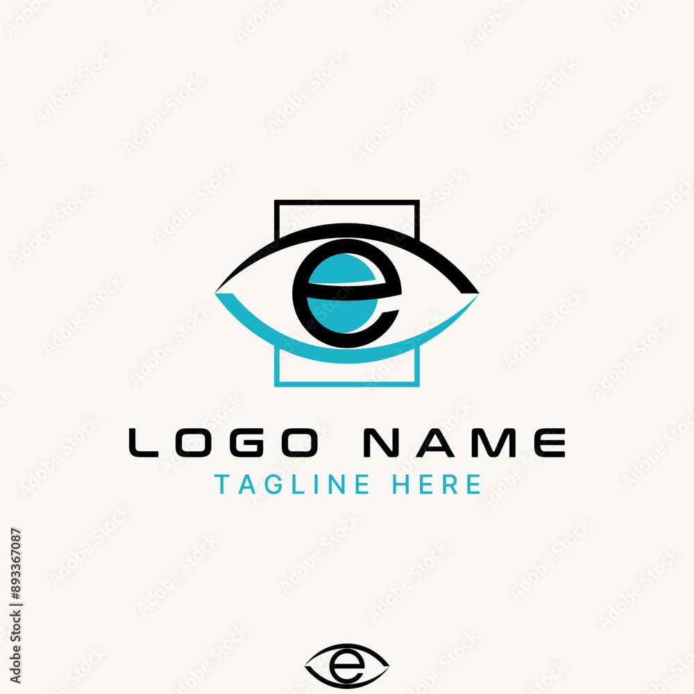 Logo design graphic concept creative abstract premium vector stock initial E font unique eye view line square. Related to monogram typography branding Logo design graphic concept creative abstract premium vector stock initial E font unique eye view line square. Related to monogram typography branding