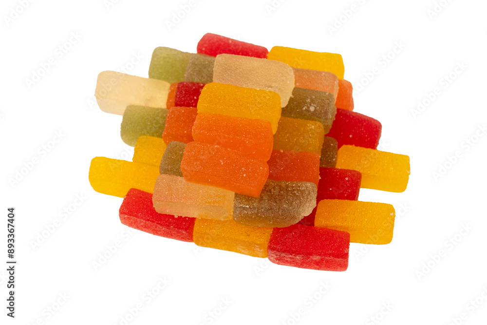 Marmalade candies isolated on a white background. Marmalade candies isolated on a white background.
