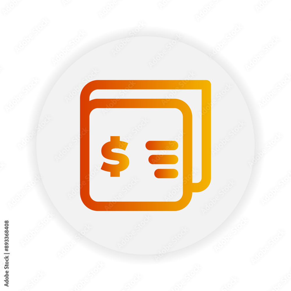 Wallet Payment outline icon. with gradient color suitable for ecommerce, business and interface symbol icons Wallet Payment outline icon. with gradient color suitable for ecommerce, business and interface symbol icons