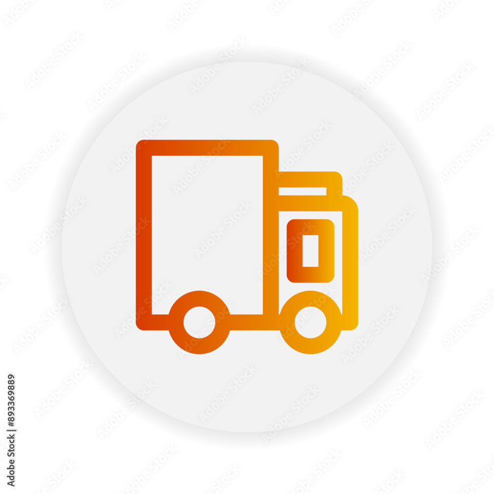 Truck shipping outline icon. with gradient color suitable for ecommerce, business and interface symbol icons Truck shipping outline icon. with gradient color suitable for ecommerce, business and interface symbol icons