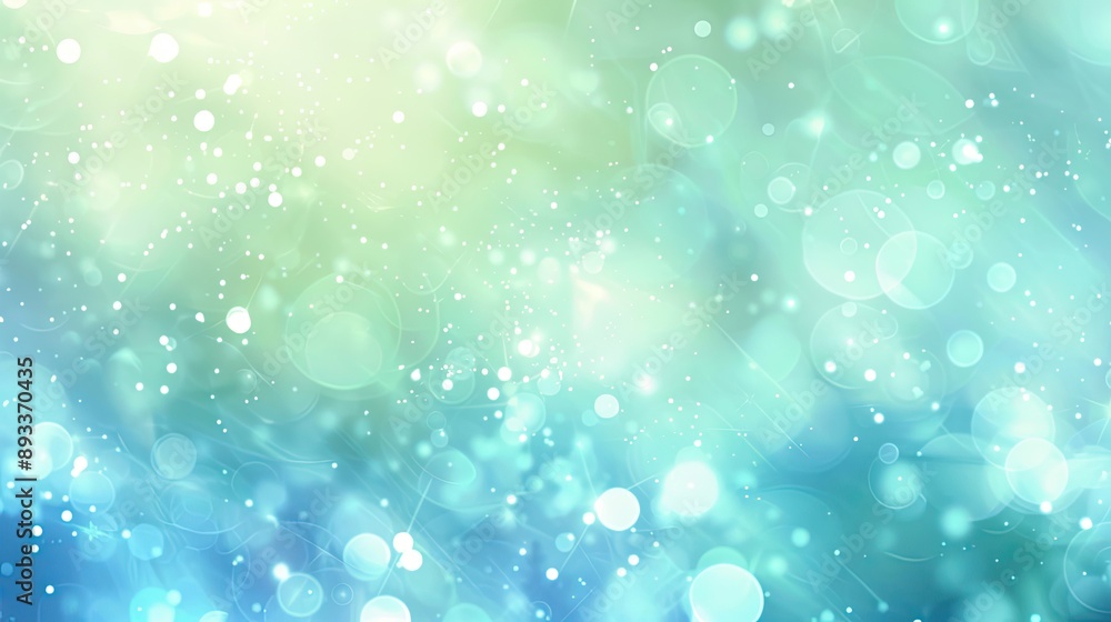 Obraz premium Serene wallpaper with blue and mint green colors liquid textures and soft shapes