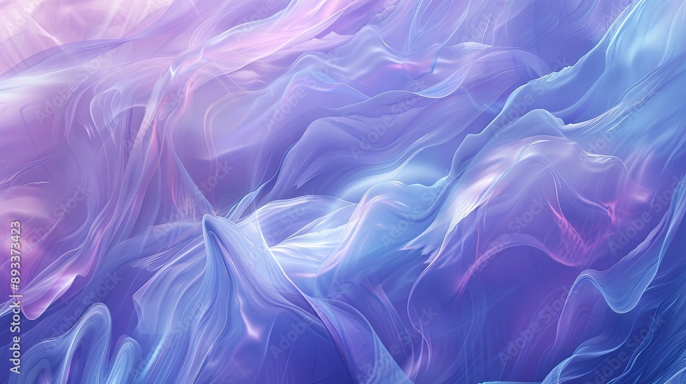 Obraz premium Sophisticated lavenders and blues background waves and ambient light