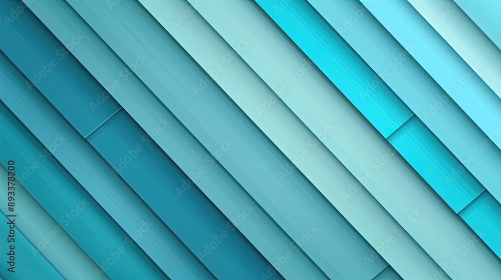 Fototapeta premium Abstract aquamarine stripes backdrop suitable for serene promotional wallpaper