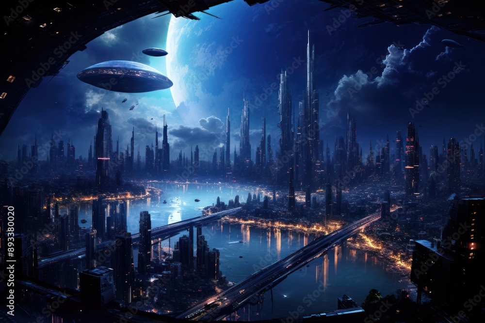 Distopian city architecture landscape cityscape. Distopian city architecture landscape cityscape.