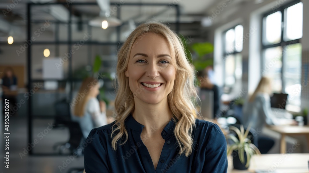The confident smiling woman The confident smiling woman