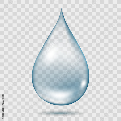 Water drop isolated