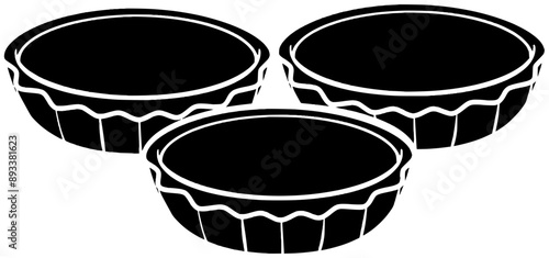 sweet illustration cake silhouette tart logo egg icon custard outline bakery tasty pastry portuguese pie dessert snack breakfast delicious shape traditional cream golden for vector graphic background