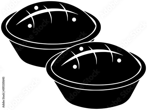 sweet illustration cake silhouette tart logo egg icon custard outline bakery tasty pastry portuguese pie dessert snack breakfast delicious shape traditional cream golden for vector graphic background