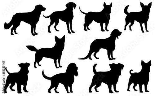 犬のシルエット