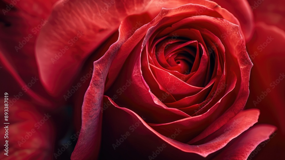 A close-up of a red rose's center, showing the intricate details of its petals. A close-up of a red rose's center, showing the intricate details of its petals.