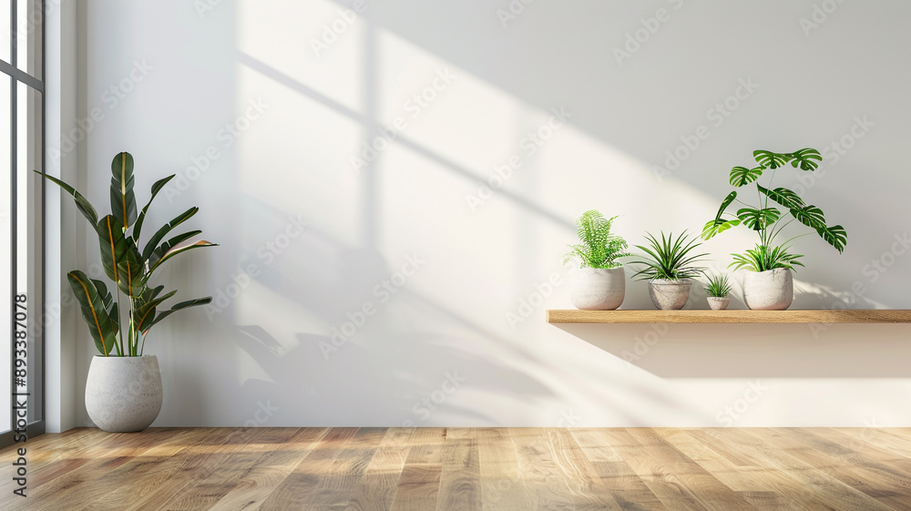 a modern minimalist room with a wood floor and white wall background a modern minimalist room with a wood floor and white wall background