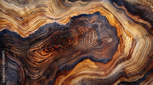 Vivid Wood Grain Captivating Colors and Textures in Intricate Detail
