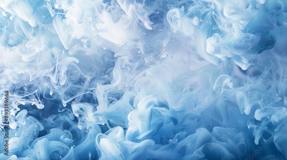 Tranquil Watercolor Swirls Mesmerizing Blue and White Ink Clouds in Artistic Harmony Tranquil Watercolor Swirls Mesmerizing Blue and White Ink Clouds in Artistic Harmony