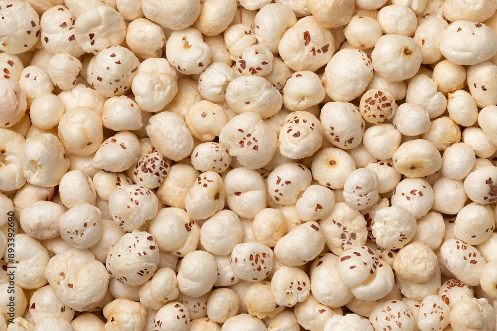 Dried Lotus seed full frame close up as background Dried Lotus seed full frame close up as background