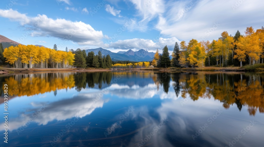 Fototapeta premium Calm lakes and mountains