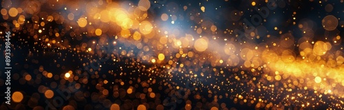 Golden Lights In A Night Sky