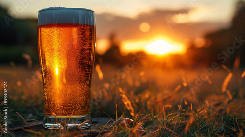 glass of beer photo