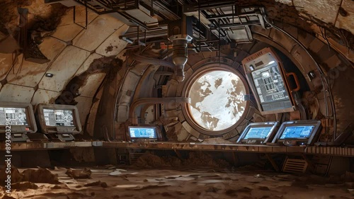 Abandoned Space Station Control Room