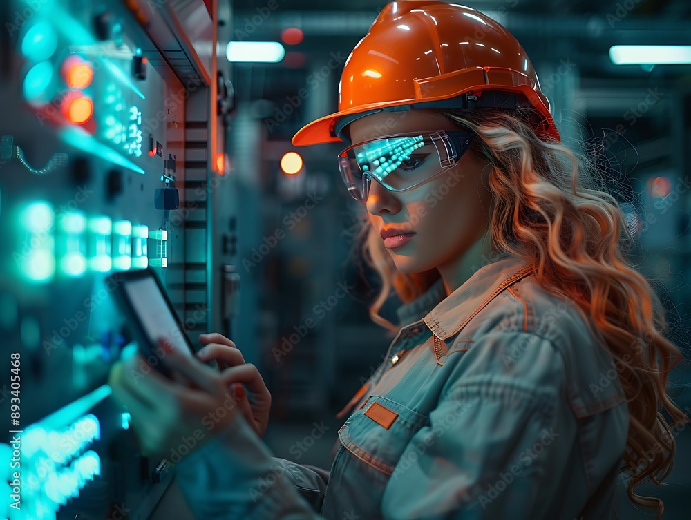 Portrait of engineer worker in uniform Portrait of engineer worker in uniform