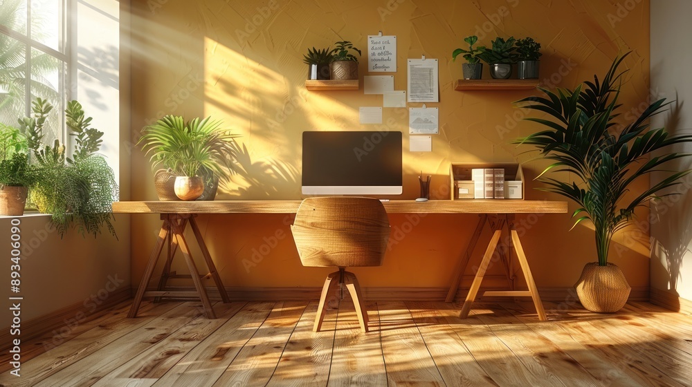 Fototapeta premium Home Office with a View