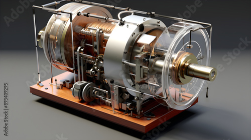 Detailed Illustration and Anatomical Breakdown of a Dynamo Generator