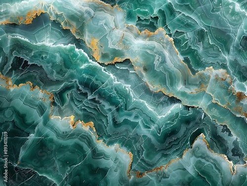 Green jade texture, marble background © HORA STUDIO