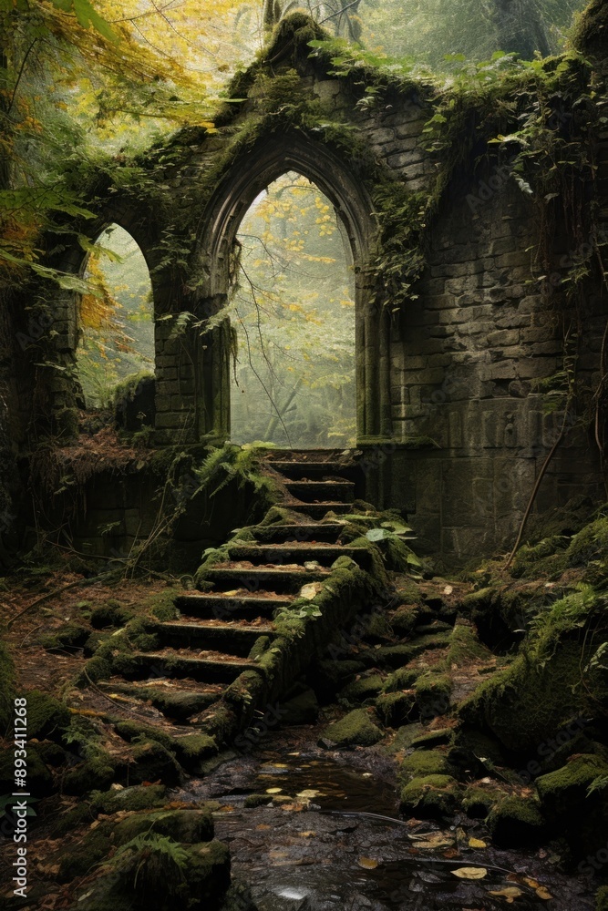 Fototapeta premium Arch architecture outdoors nature.