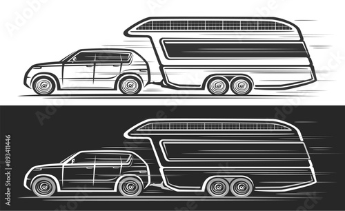 Vector logo for Tourist Caravan