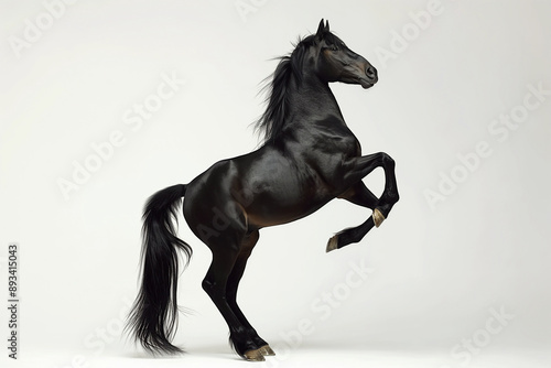 black horse close up