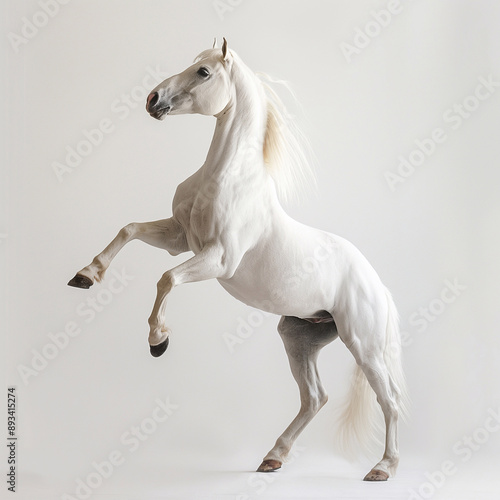 beautiful white horse