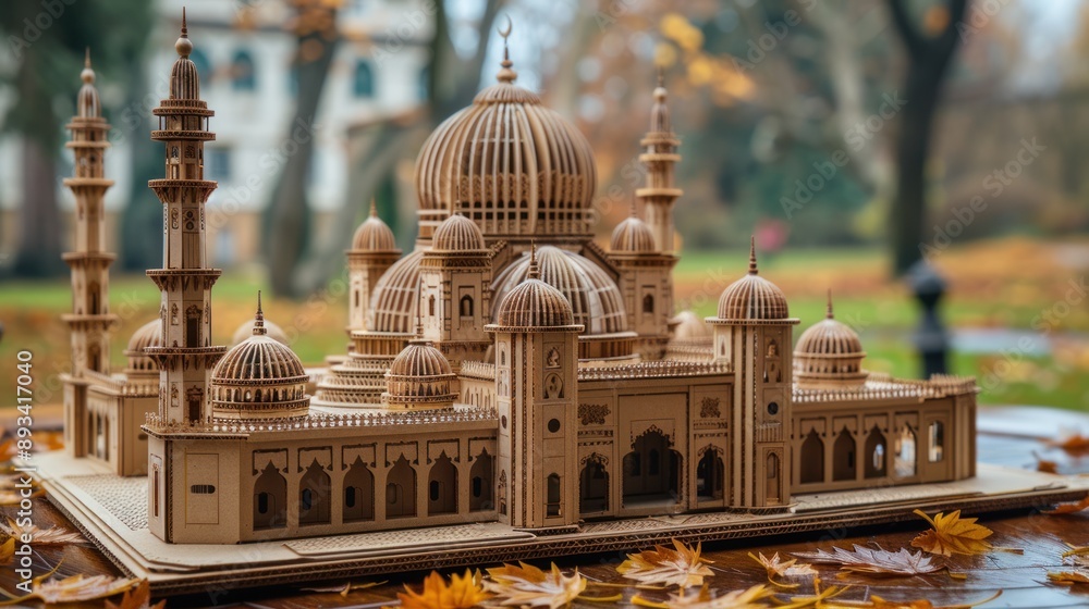 Fototapeta premium Wooden Mosque Model