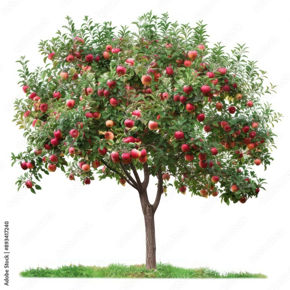 Lush apple tree full fruit Lush apple tree full fruit