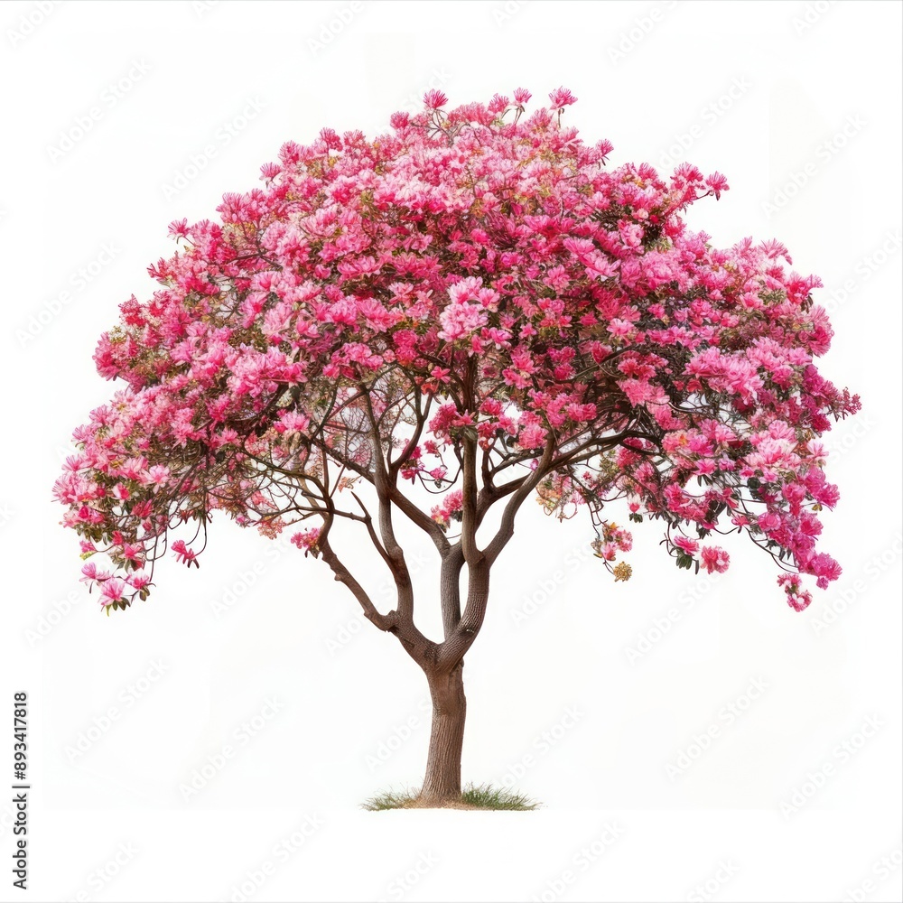 Fototapeta premium Vibrant blooming pink tree