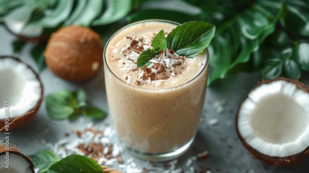 Coconut and chocolate smoothie Coconut and chocolate smoothie