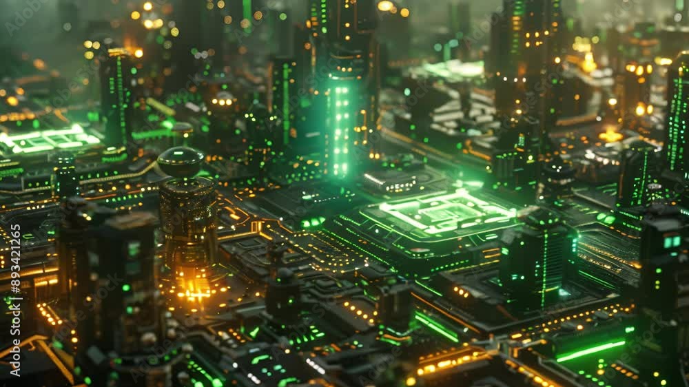 Futuristic Cityscape: A Technological Marvel Futuristic Cityscape: A Technological Marvel