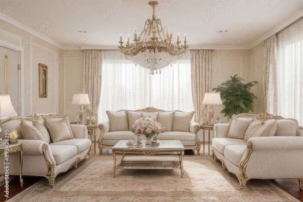 Formal living room interior Formal living room interior