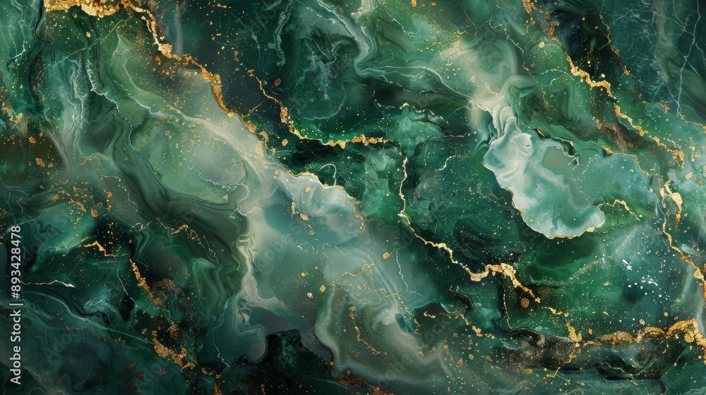 Abstract Green Marble Texture With Gold Veins. For Backgrounds, Design Projects, And Interior Decor Abstract Green Marble Texture With Gold Veins. For Backgrounds, Design Projects, And Interior Decor