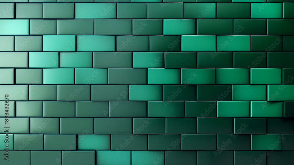 Dark Green Rectangular Tile Pattern Dark Green Rectangular Tile Pattern