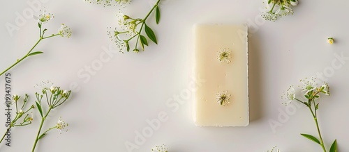 Soap bar on white backgroun...