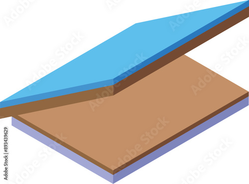 Waterproof membrane protecting roof layers from rain and snow, roofing material, construction and repair